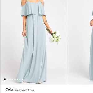 Show Me Your Mumu Bridesmaids Dress - Silver Sage Size XL